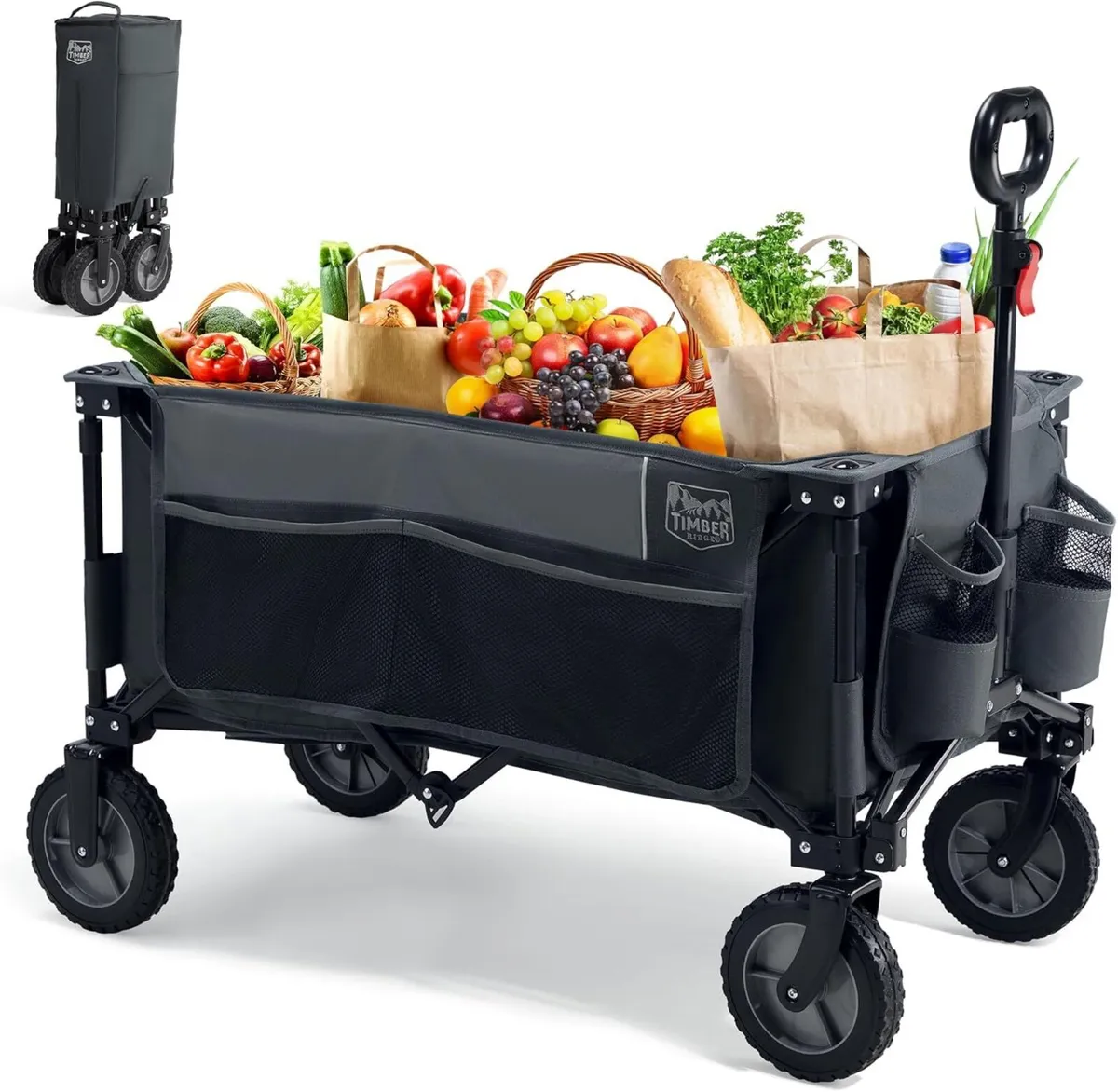 Festival Trolley on Wheels with Adjustable Handle - Image 1