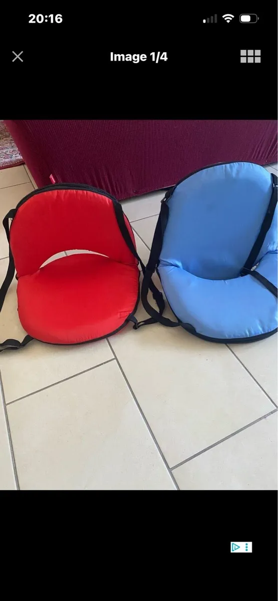 Portable & Foldable Cushion Seat Set - Image 1