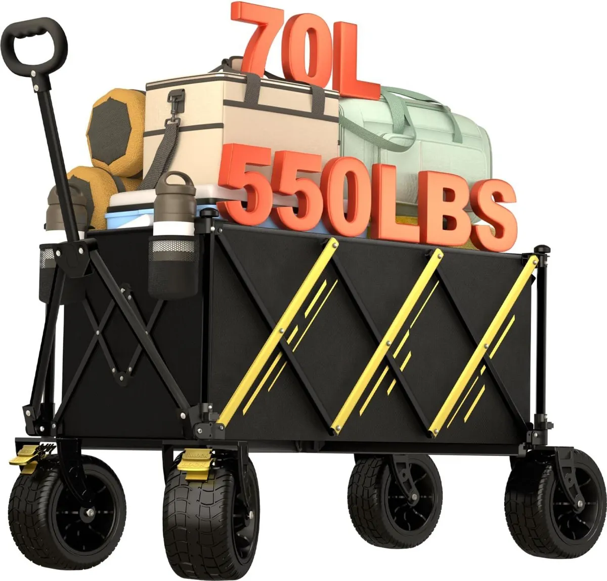 Heavy Duty Folding Festival Trolley 250kg - Image 1
