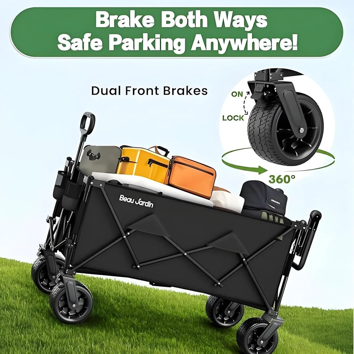 XXXL Festival Trolley on Wheels 300L 250KG - Image 4