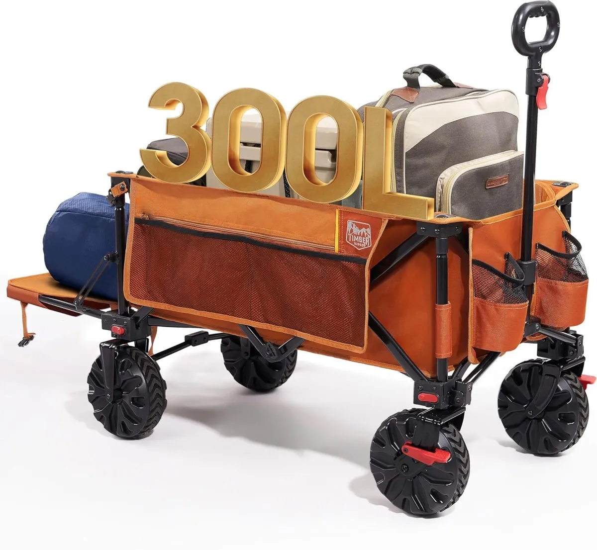 Festival Trolley 300L Folding Beach Cart with - Image 1