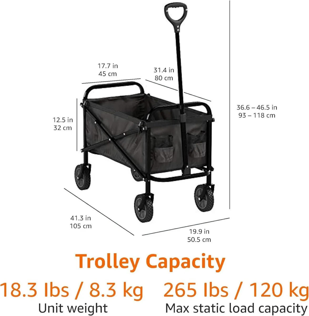 Collapsible Height Adjustable Foldable Outdoor - Image 2