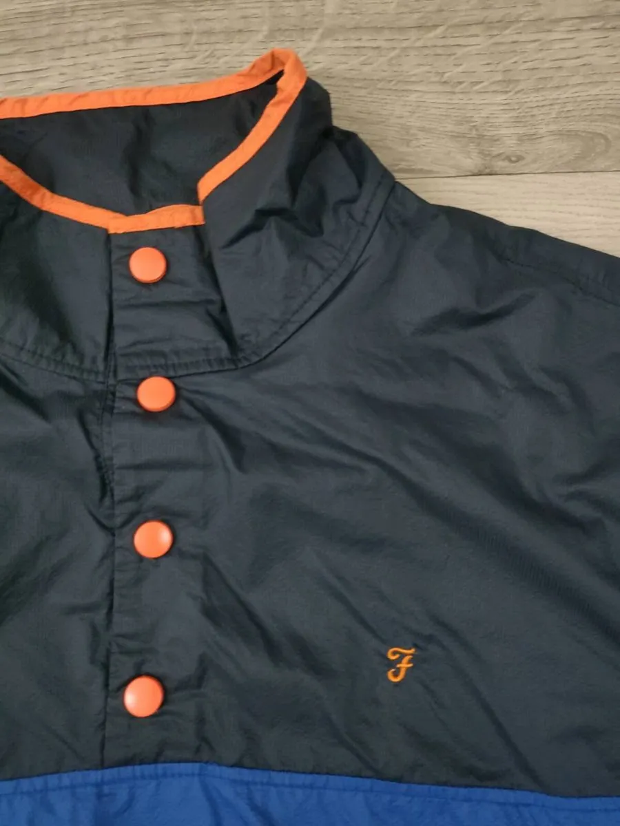 Farah Half Button Windbreaker Jacket Mens Medium - Image 3