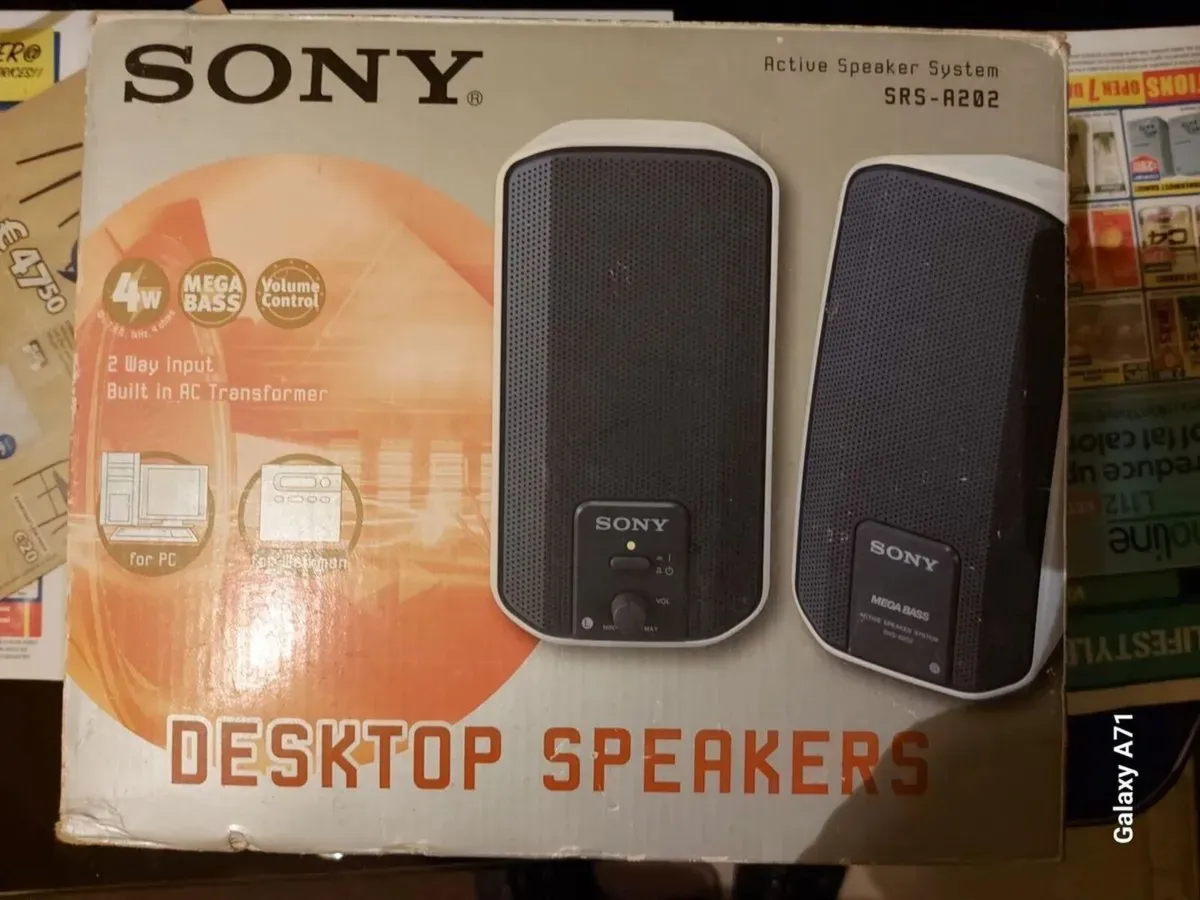 SONY Desktop Speakers, Model SRS-R202