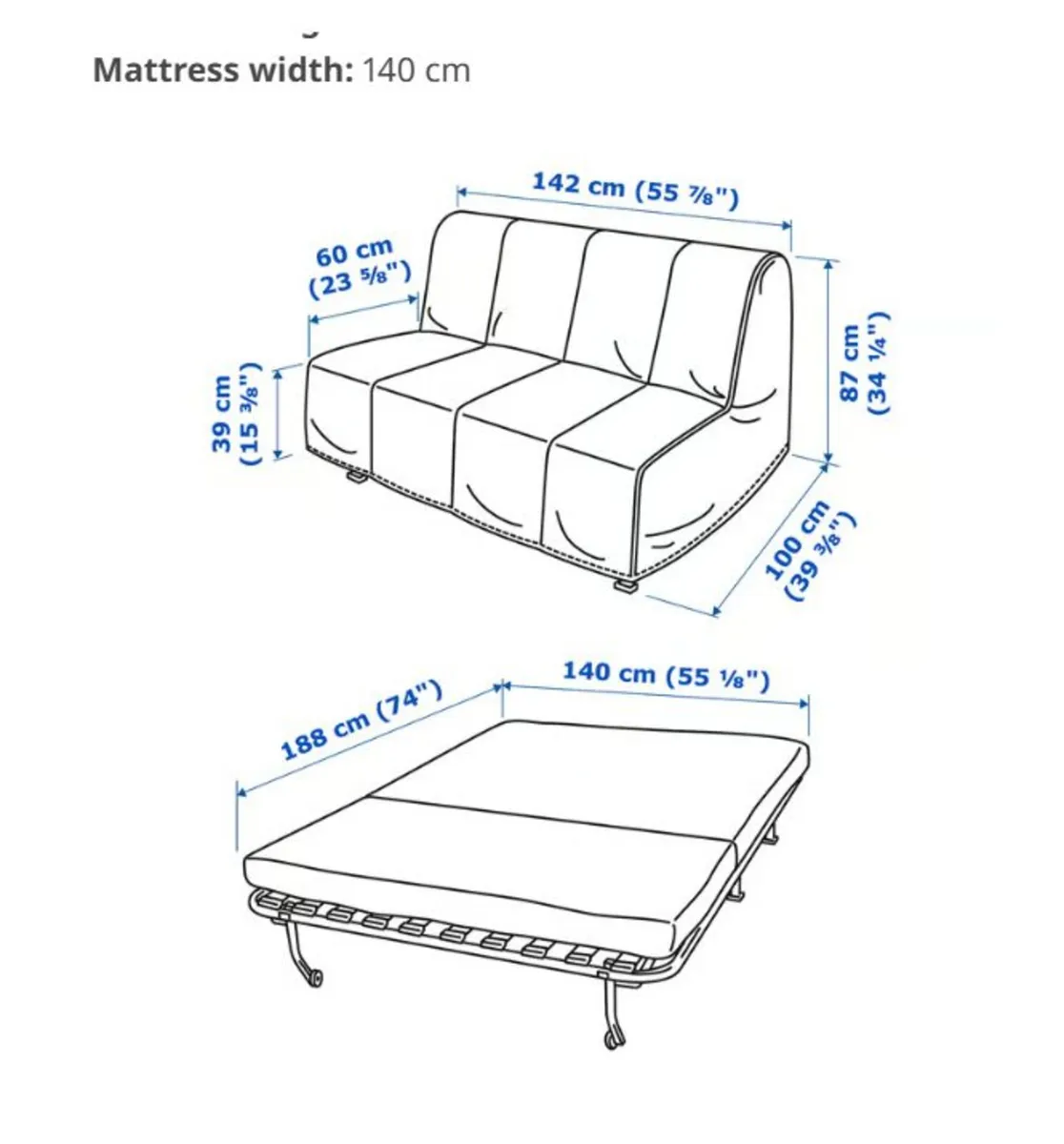 Ikea sofa bed - Image 2