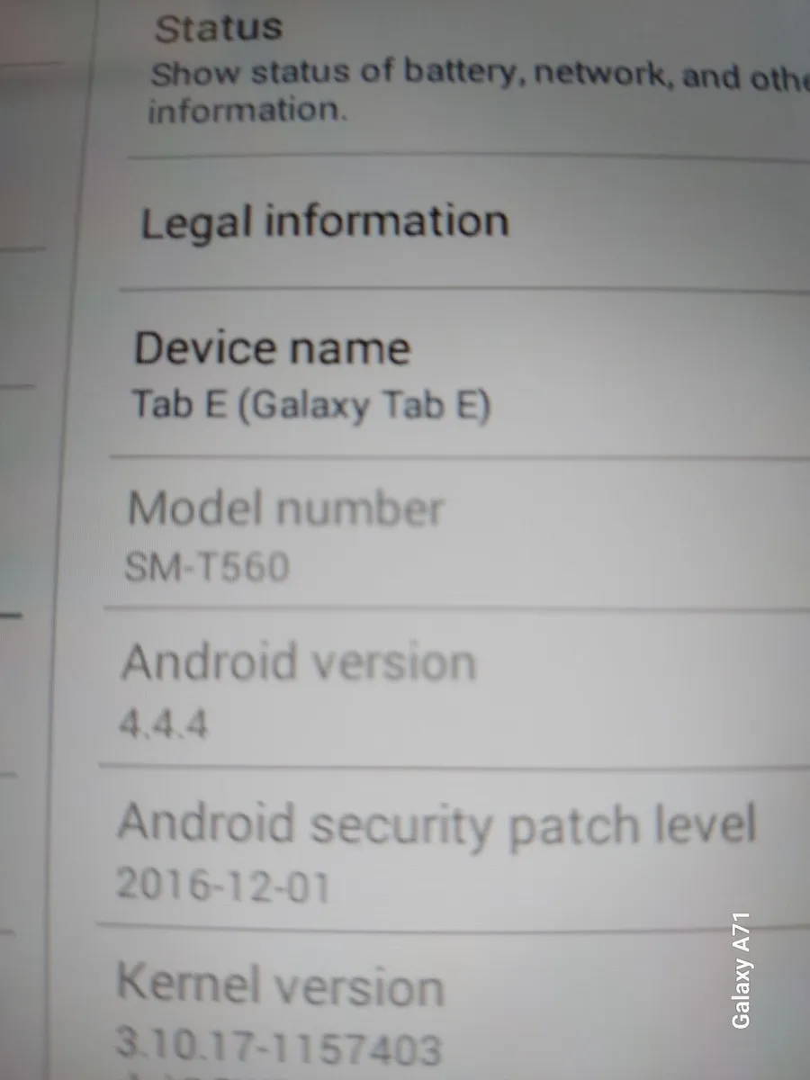 Samsung Galaxy Tab E Model SM-T560 8GB Black - Image 3