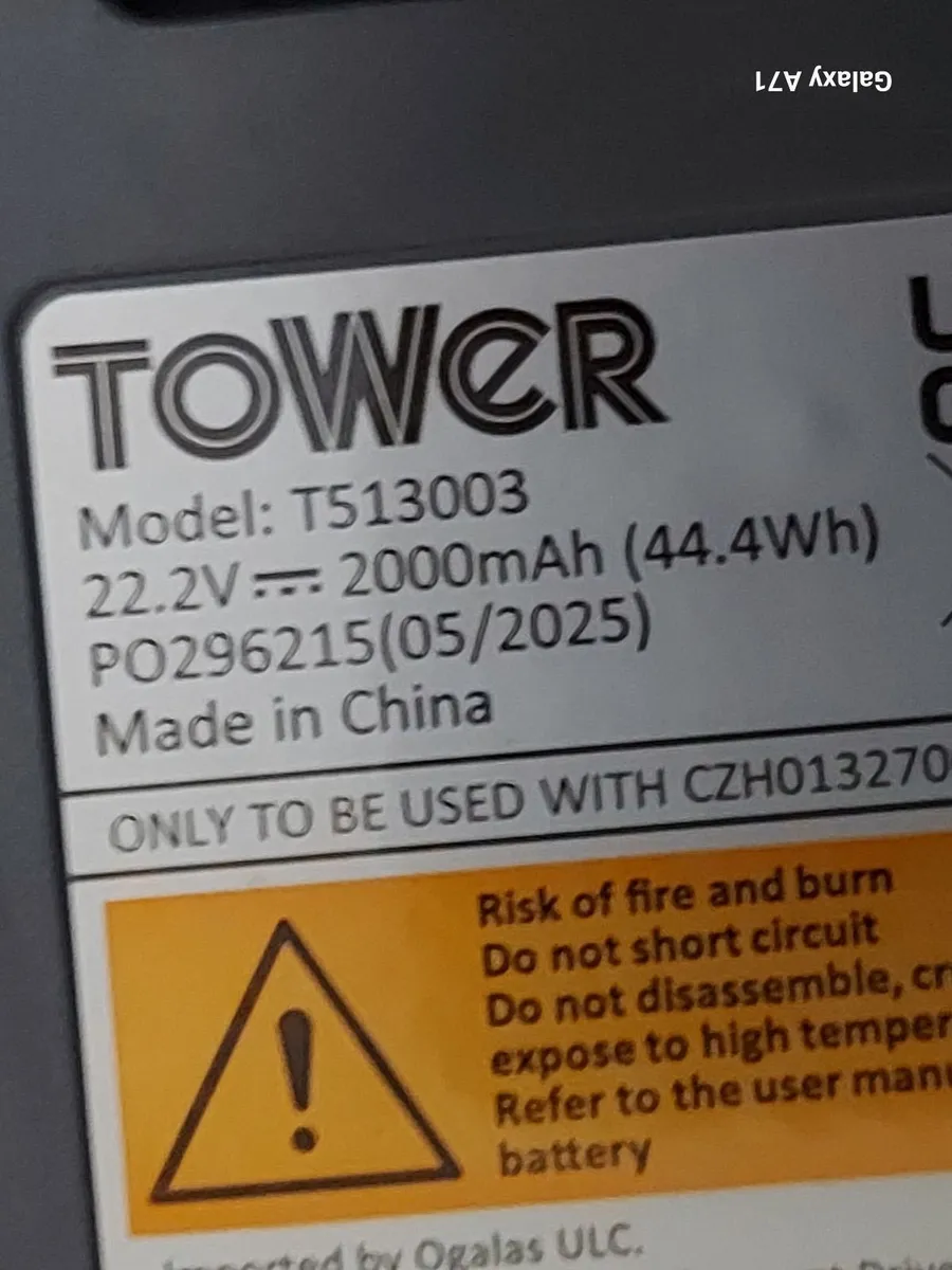 TOWER VL30PLUS Cordless Vacuum Cleaner Excellent c - Image 2