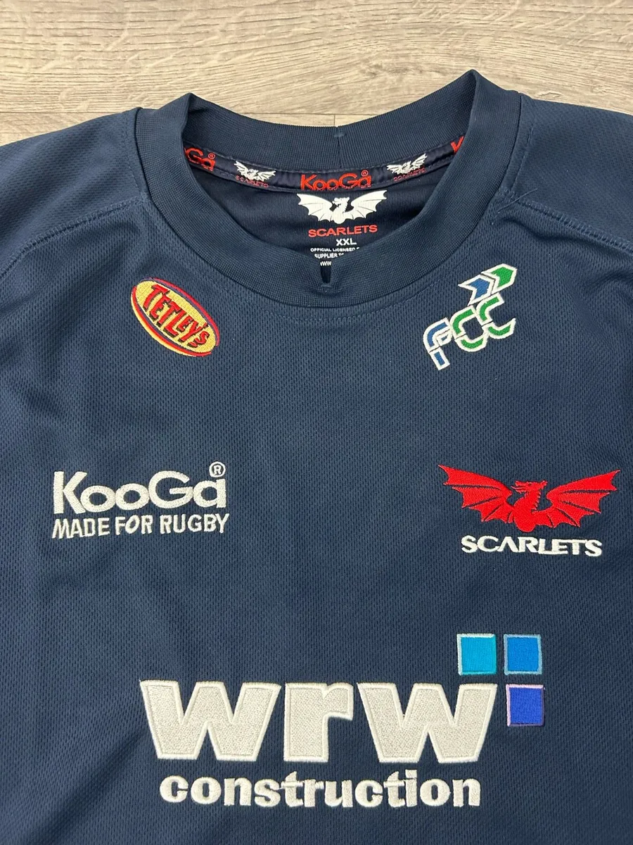 Vintage 2008 Kooga Scarlets Rugby Jersey Shirt XXL - Image 4
