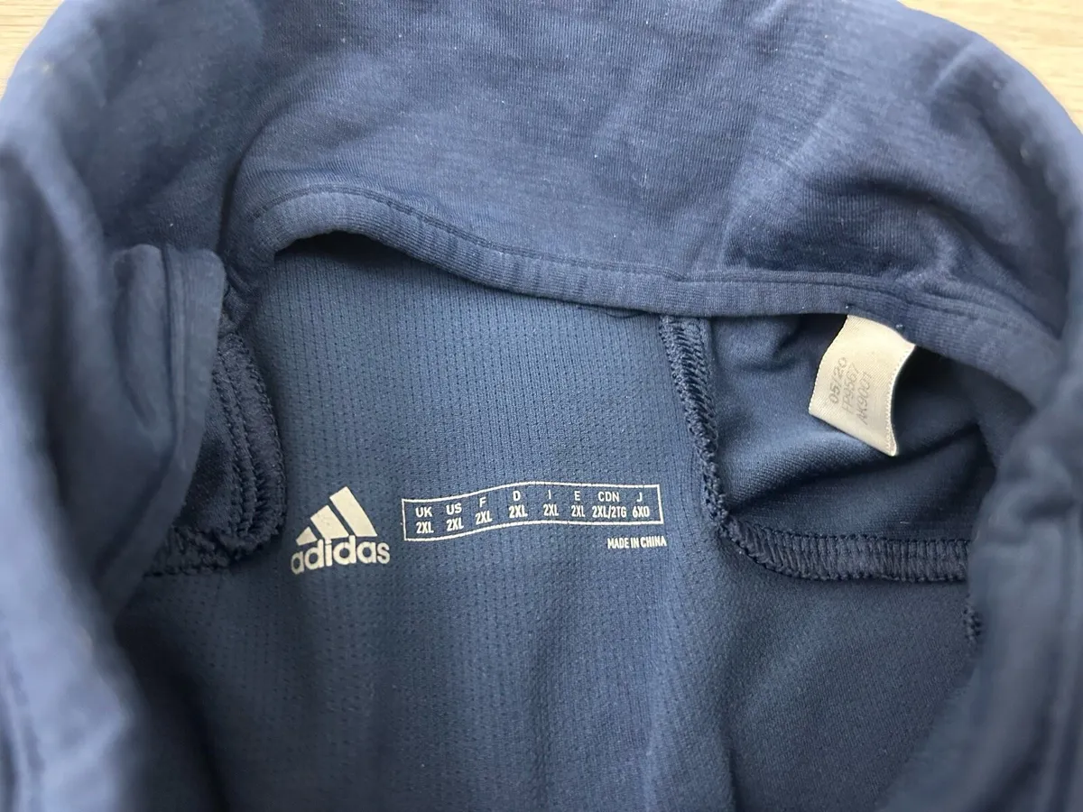 Adidas Leinster Rugby Half Zip Jumper Mens XXL - Image 4