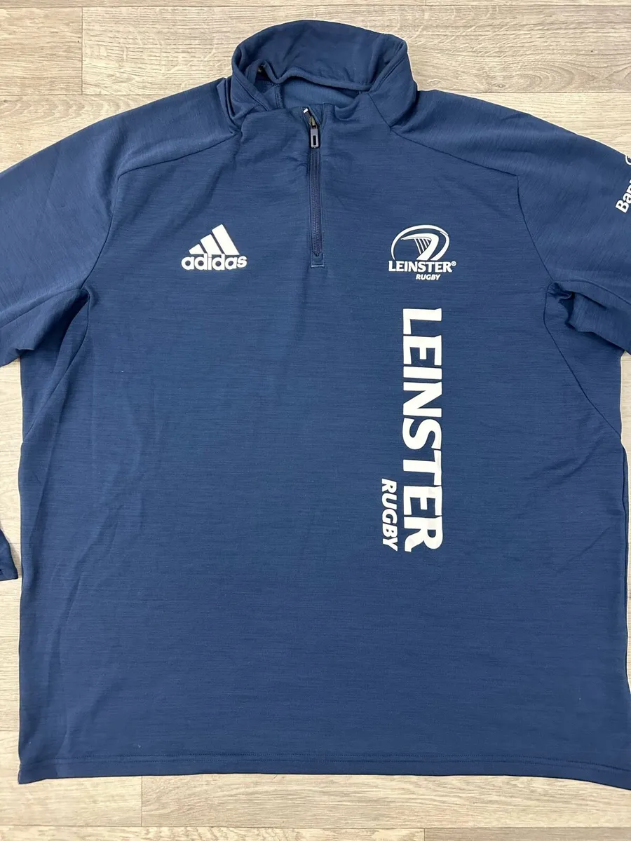 Adidas Leinster Rugby Half Zip Jumper Mens XXL - Image 2