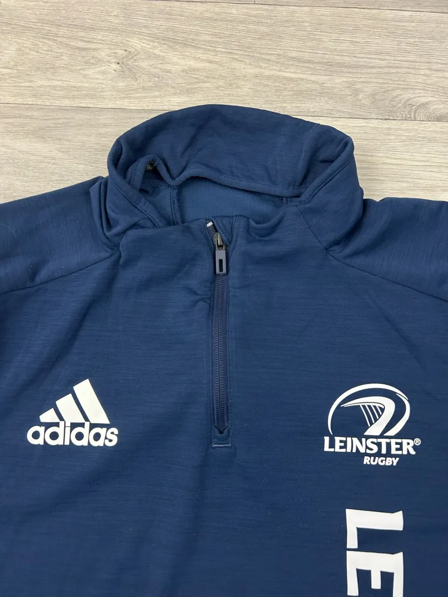 Adidas Leinster Rugby Half Zip Jumper Mens XXL - Image 3