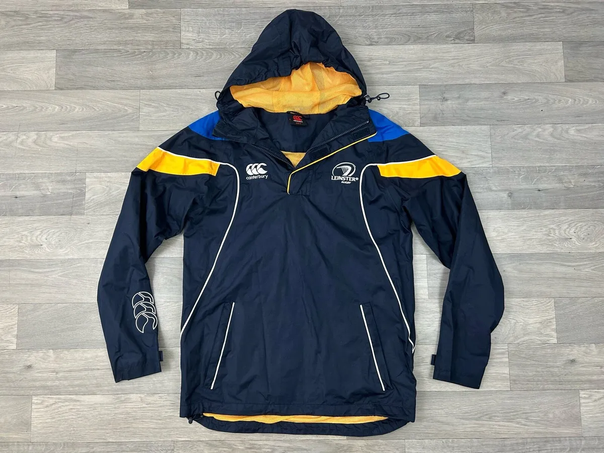 Vintage Leinster Rugby Waterproof Jacket Mens S - Image 1