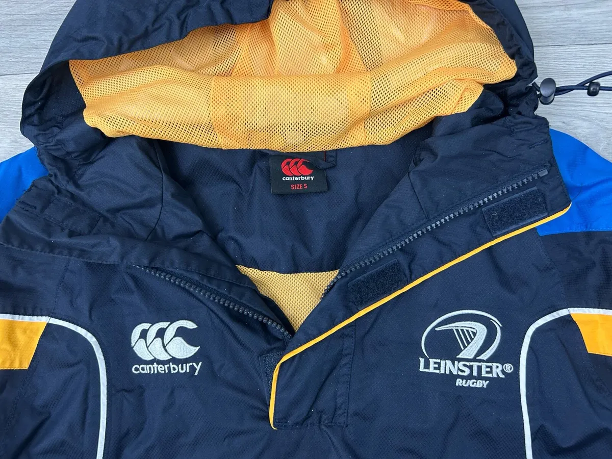 Vintage Leinster Rugby Waterproof Jacket Mens S - Image 3