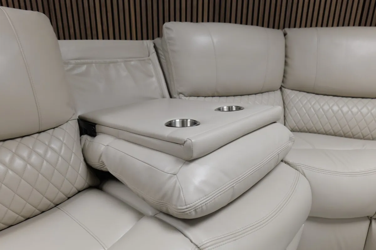 Rita Manual Corner Leather Recliner Sofa - Image 2