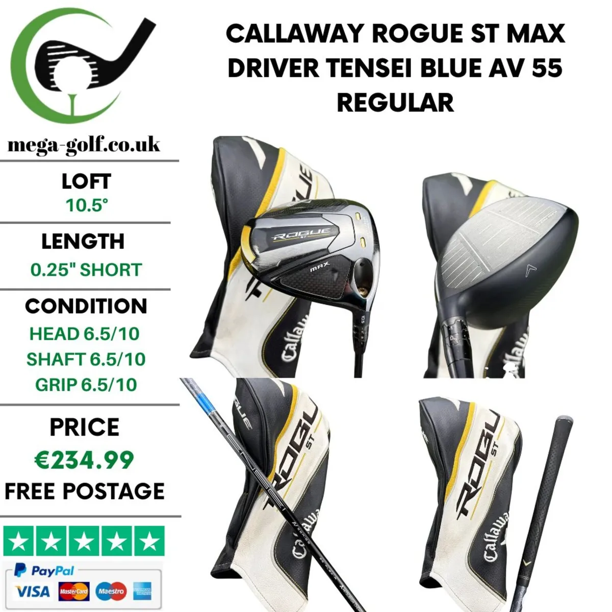 Callaway Rogue ST Max Driver / 10.5° / Regular - Image 1