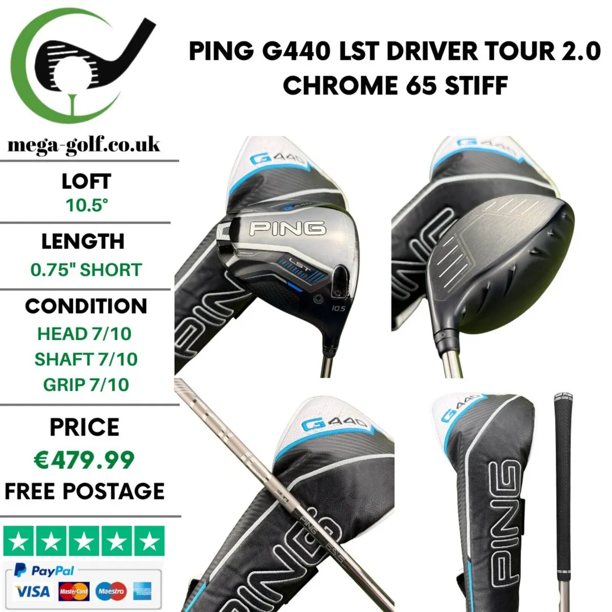 Ping G440 LST Driver / 10.5° / Stiff - Image 1