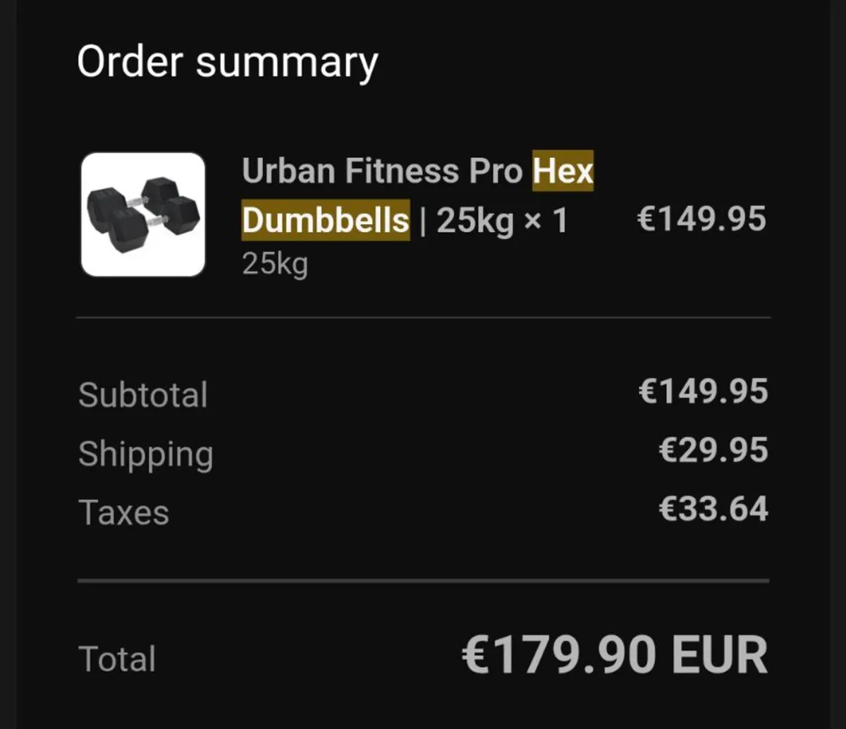 Full Set Hex Dumbbells (7.5kg–30kg) – Quick Sale - Image 3