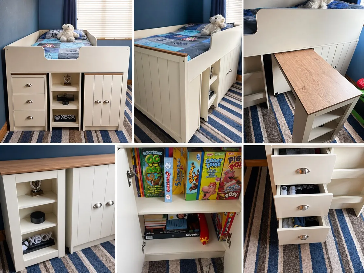 Cabin Bed With Storage & Desk - Image 1