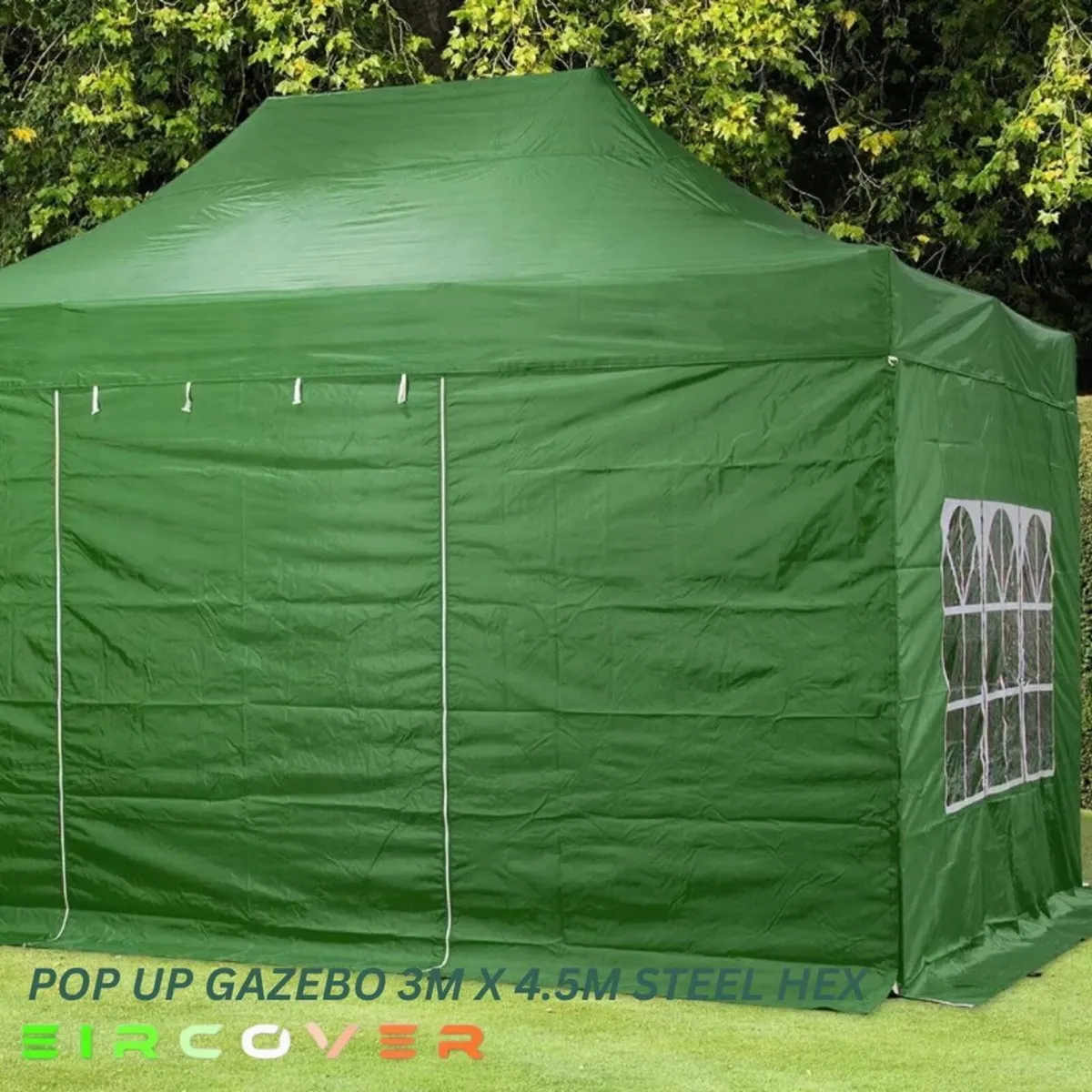 Heavy Duty Pop Up Gazebo Steel 40mm Hex 3m x 4.5m - Image 4