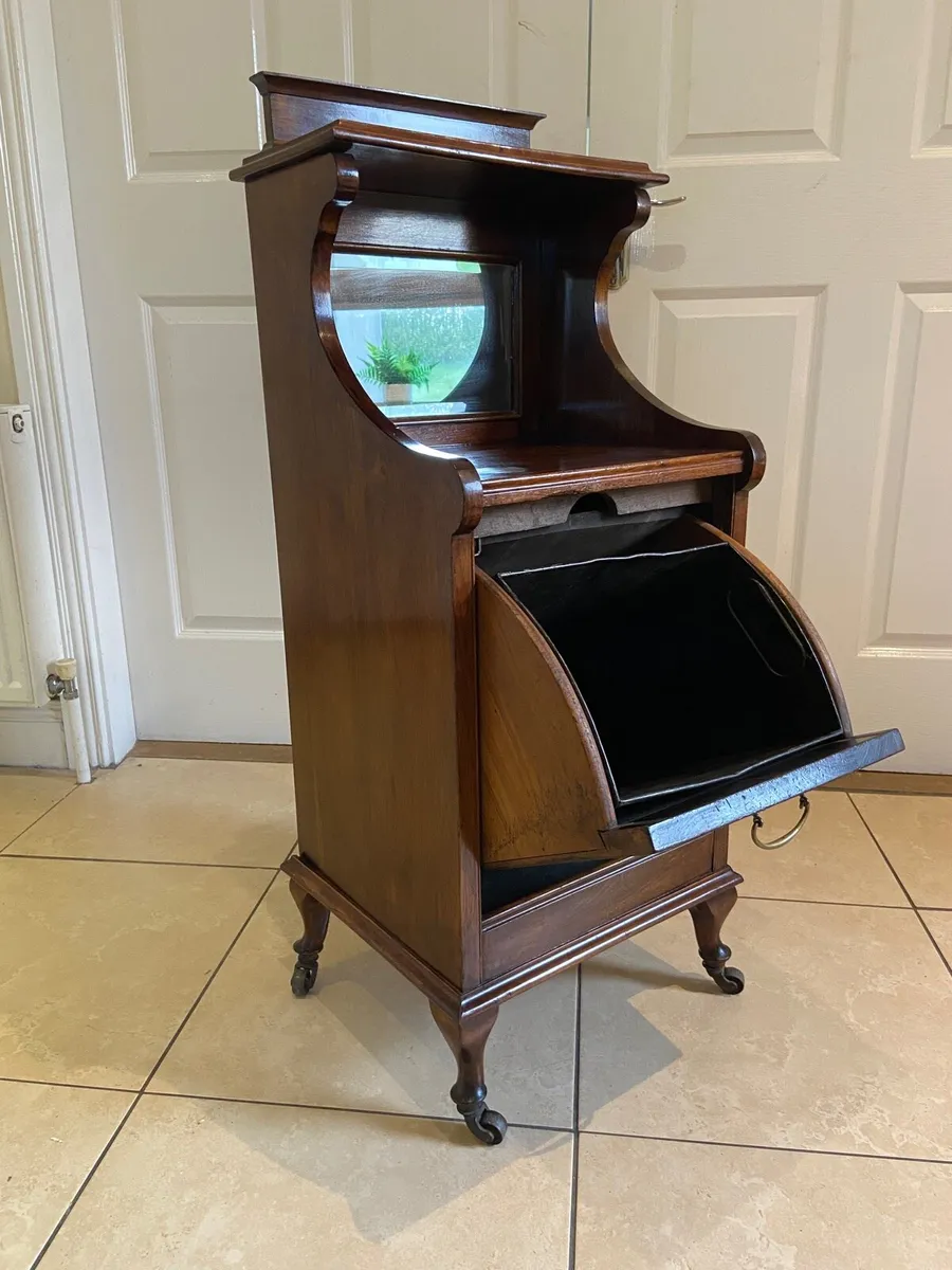Victorian Walnut bedside table - Image 2