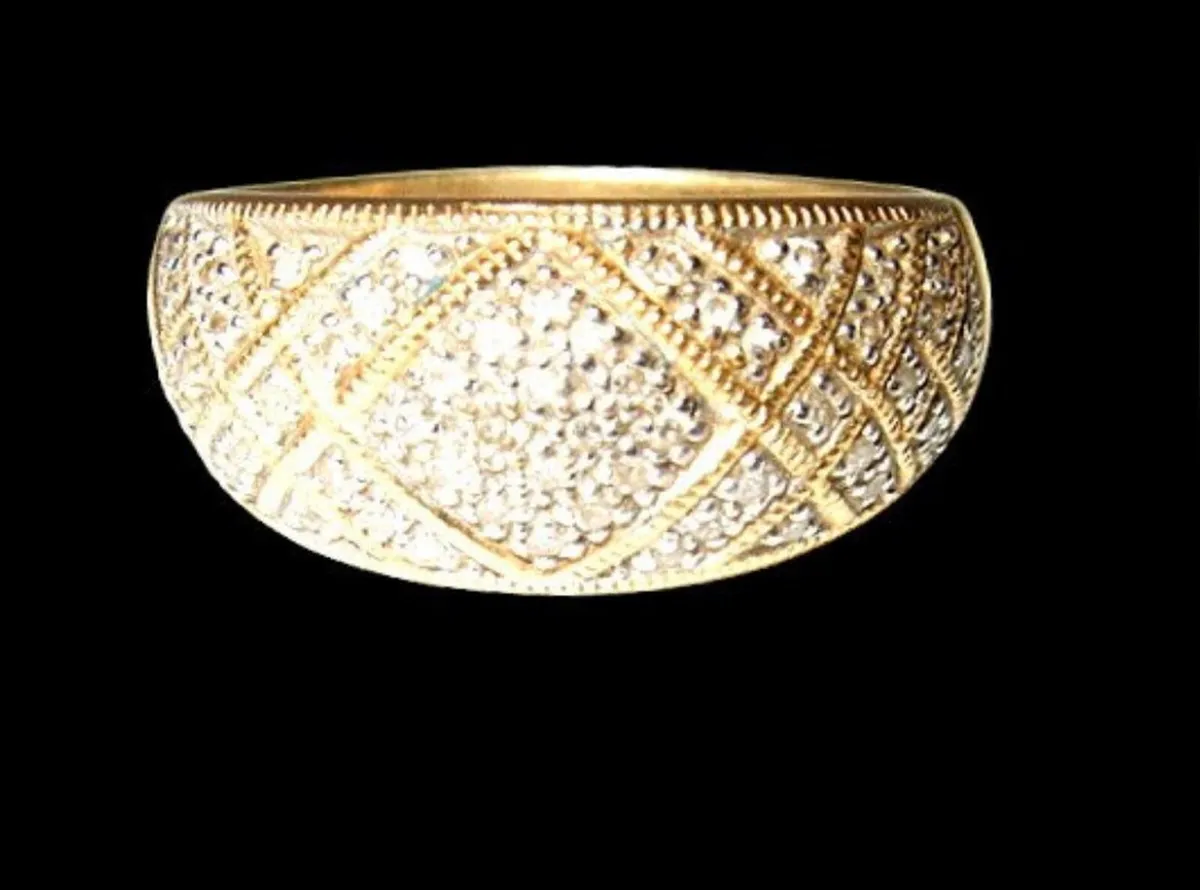 Vintage 18ct Gold/Diamond Ring - Image 1