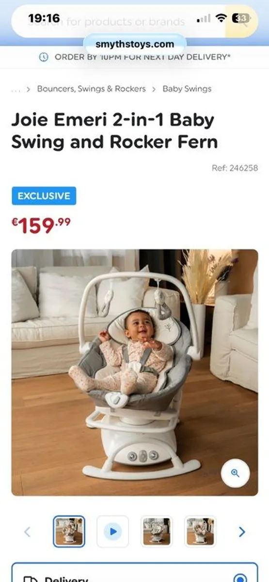 Joie Emeri 2 in 1 rocker/swing - Image 4
