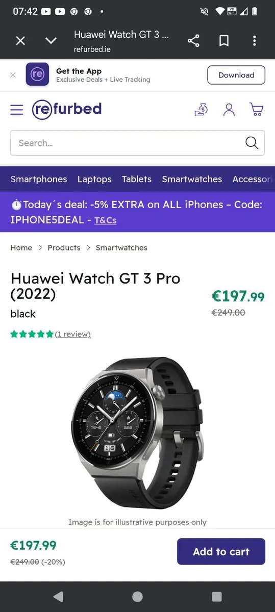 Huawei Watch GT 3 Pro Smartwatch