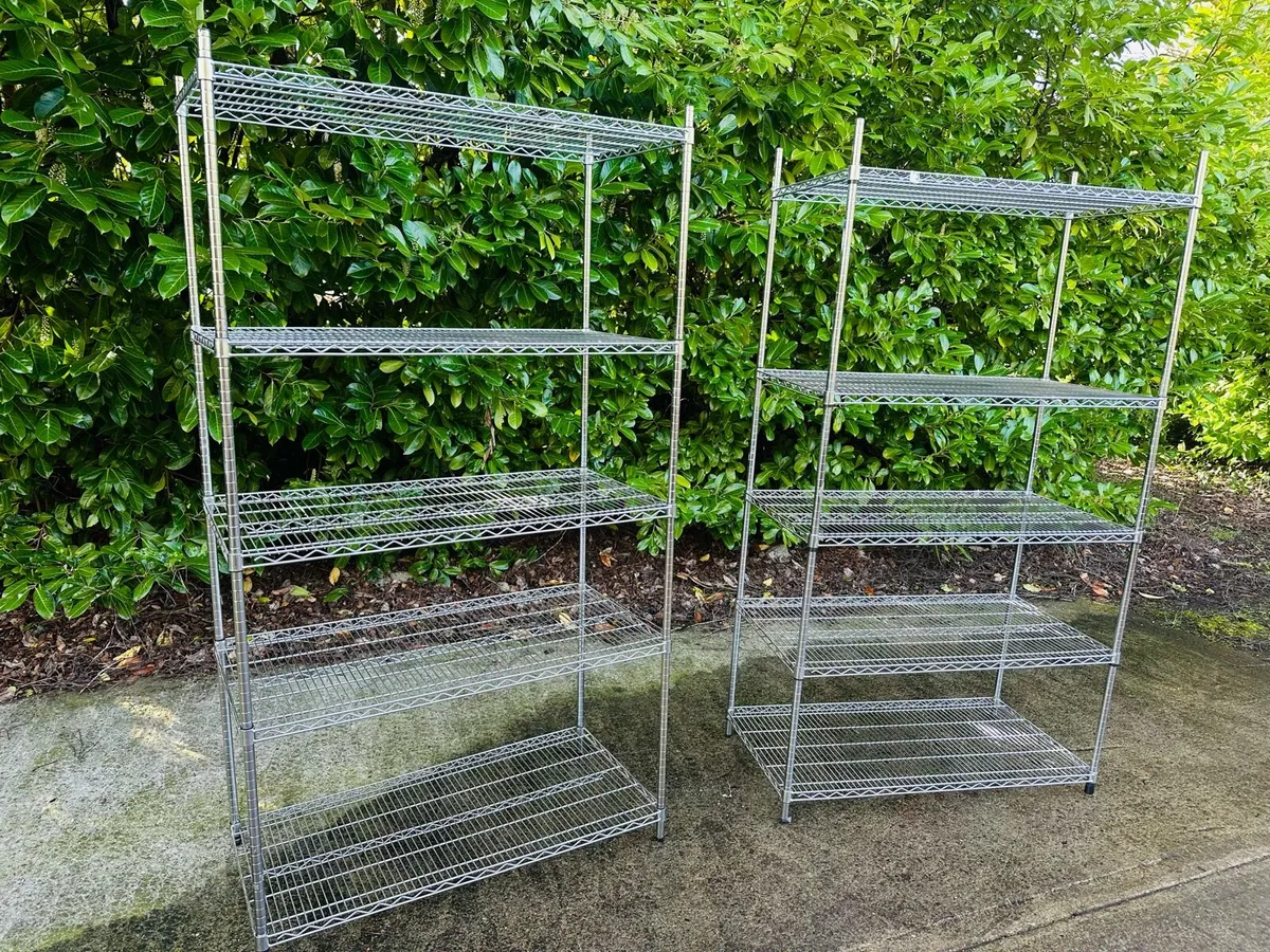 XL GRID SHELVING STAINLESS STEEL - VERY STRONG - Image 1
