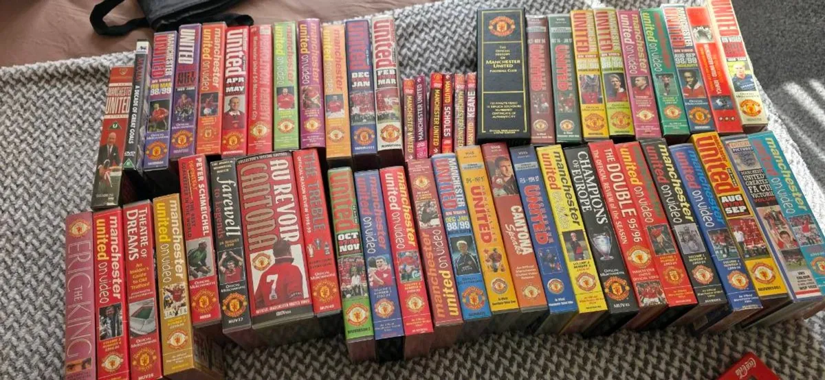 VHS VIDEO TAPES MANCHESTER UNITED - Image 1