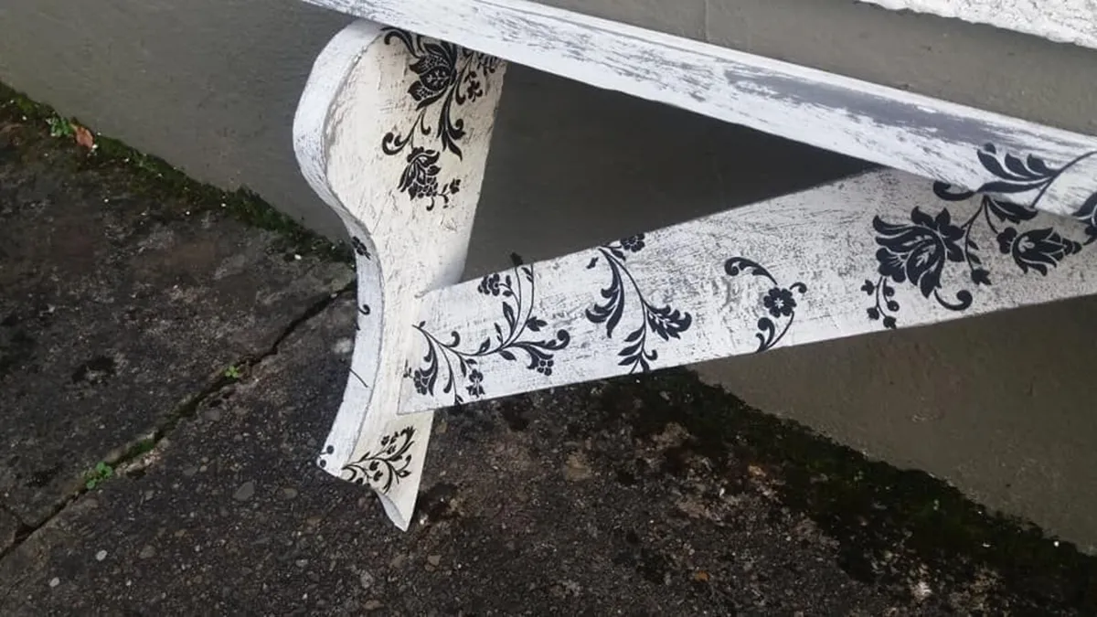 Rustic Stove Mantle / Floating Shelf - Image 2