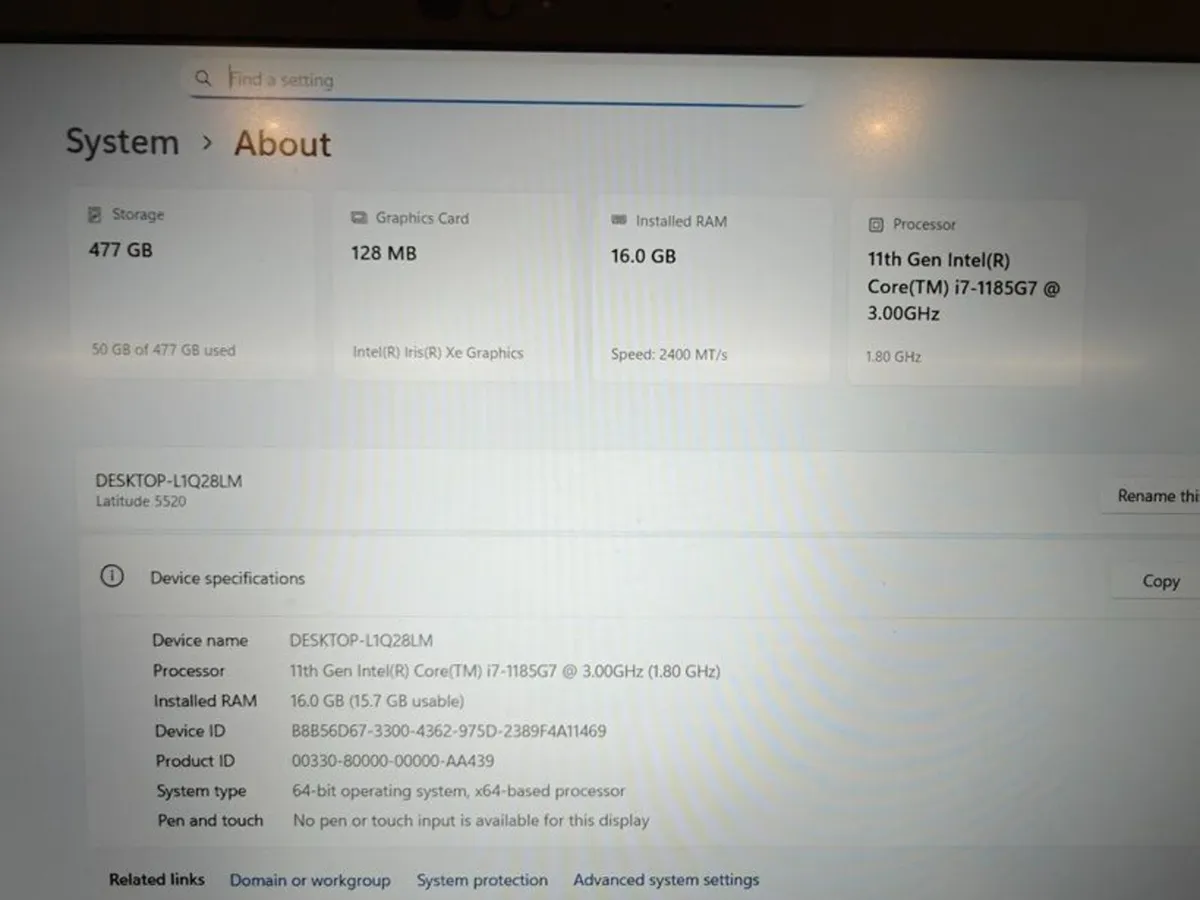 Dell Latitude 5520 Laptop | i7 (11th gen) | 16 GB - Image 3