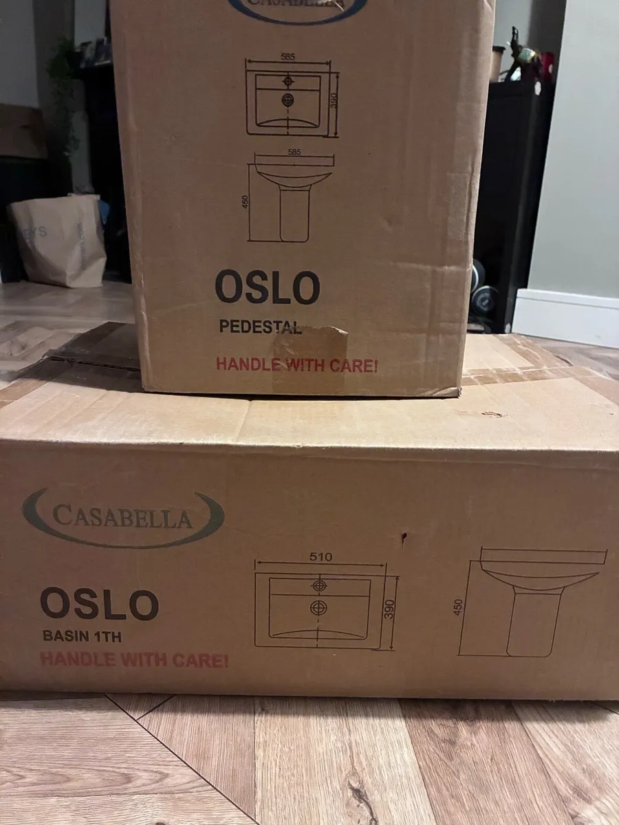 Sink basin & pedestal - Image 2