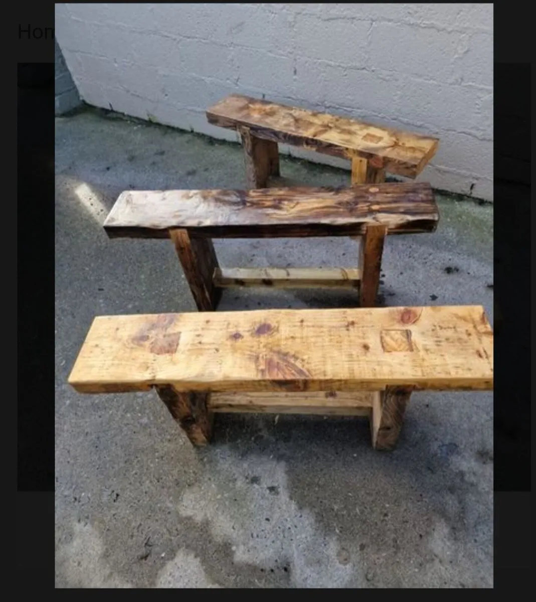 Handmade Garden benchs - Image 2