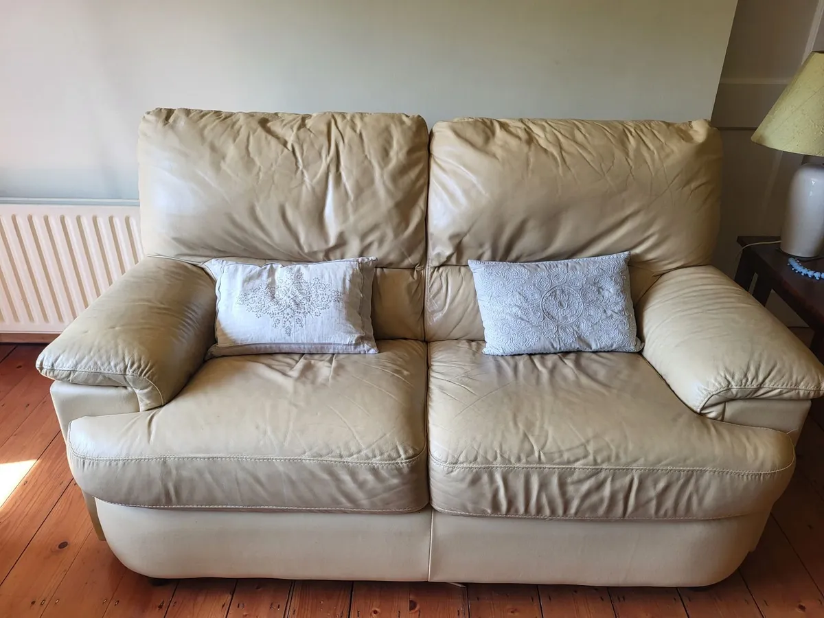 3 Leather Couches For Sale - Malahide - Image 3