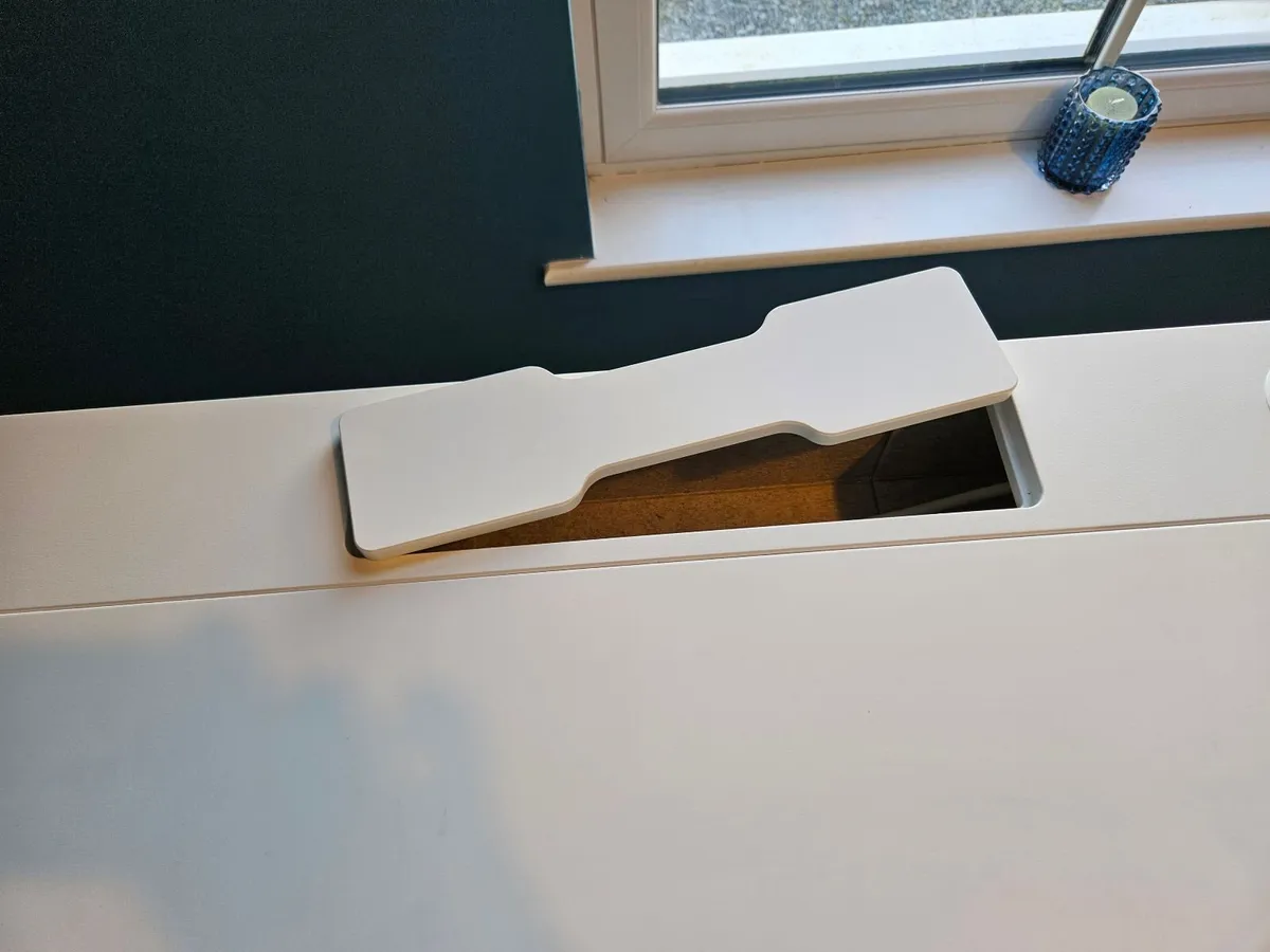 MITTZON Desk, white, 140x60 cm - Image 4