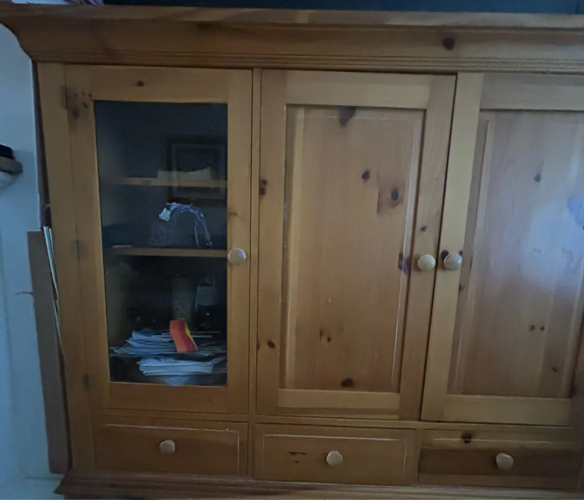 Solid Pine Living Room Cabinet furniture FREE - Image 1
