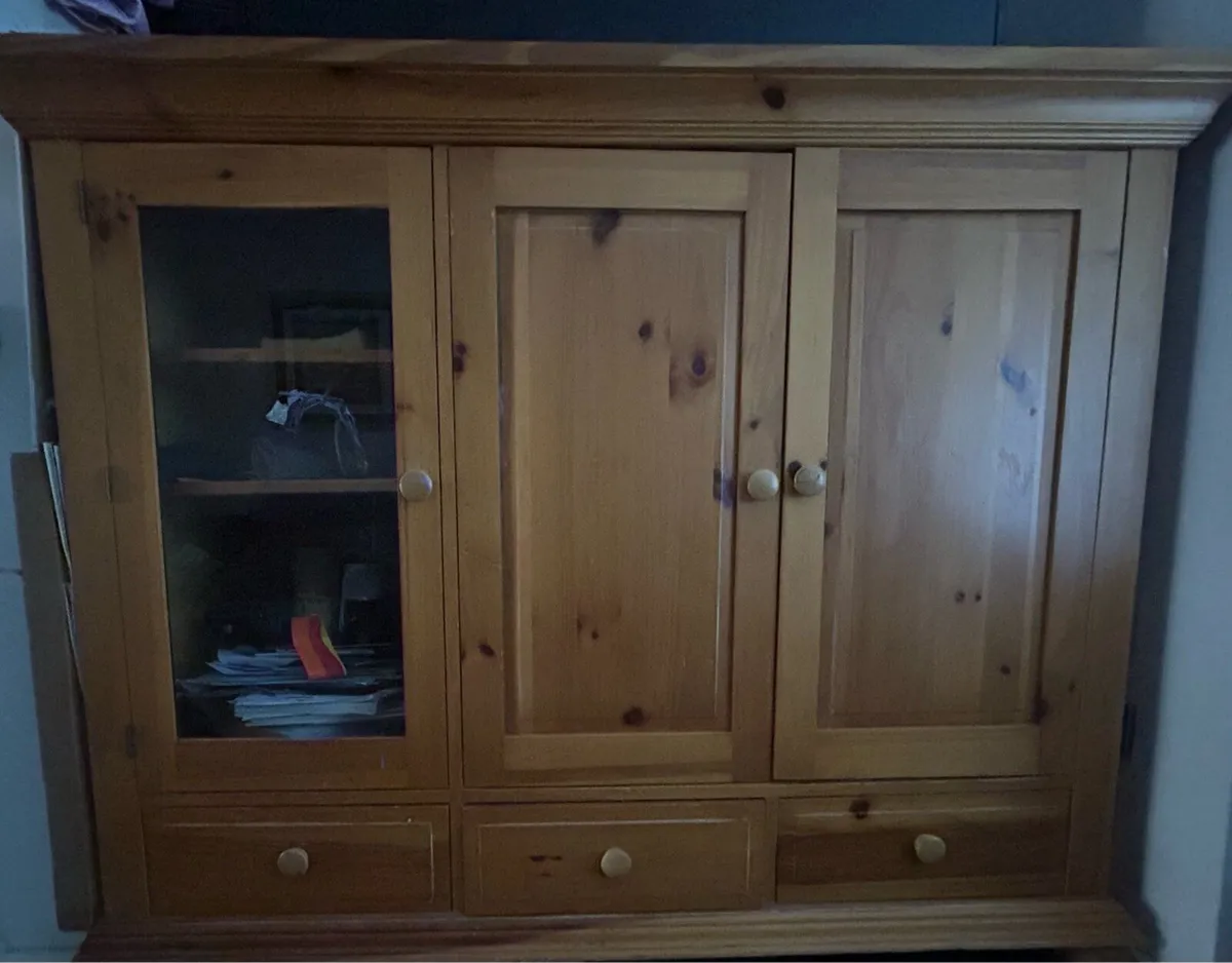 Solid Pine Living Room Cabinet furniture FREE - Image 2