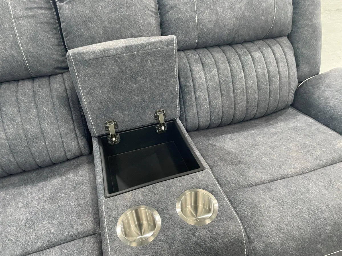 Hannan Corner Micro Fabric Electric Recliner Sofa - Image 4