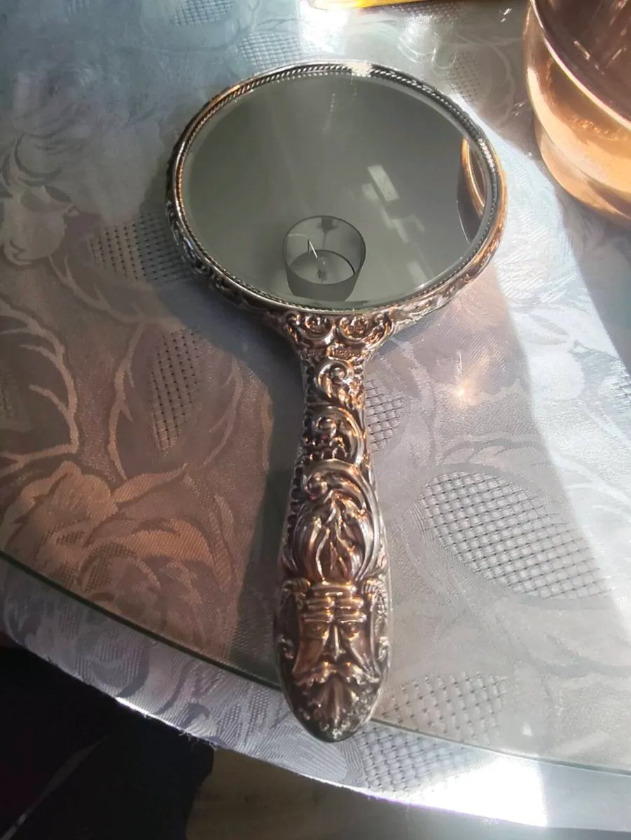 Sterling silver antique full vanity set 550gram - Image 1