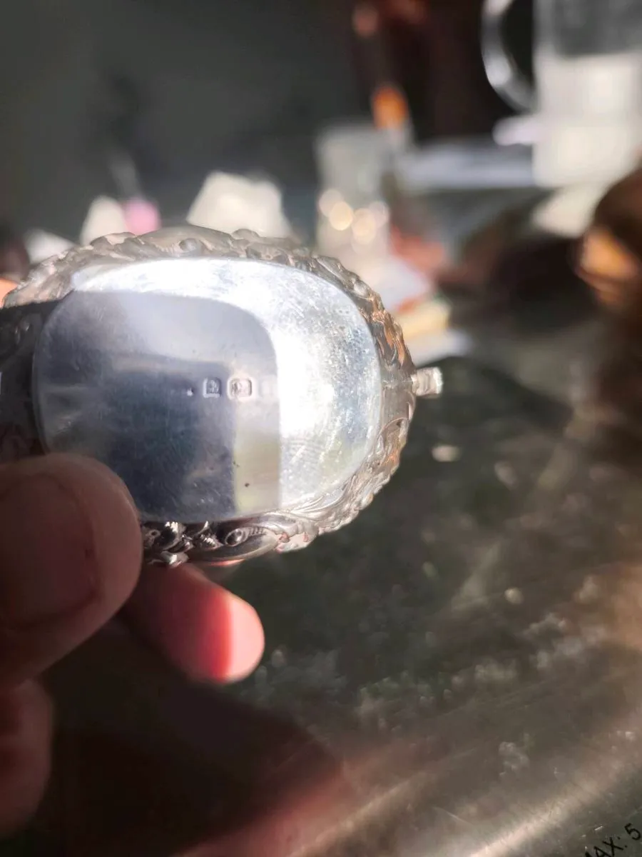 Sterling silver antique creamers and sugar bowls - Image 4