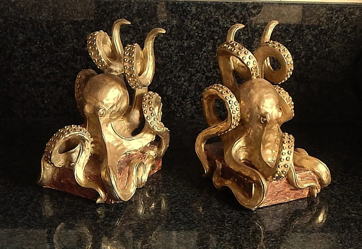 Pair of Octopus Book Ends - Image 1