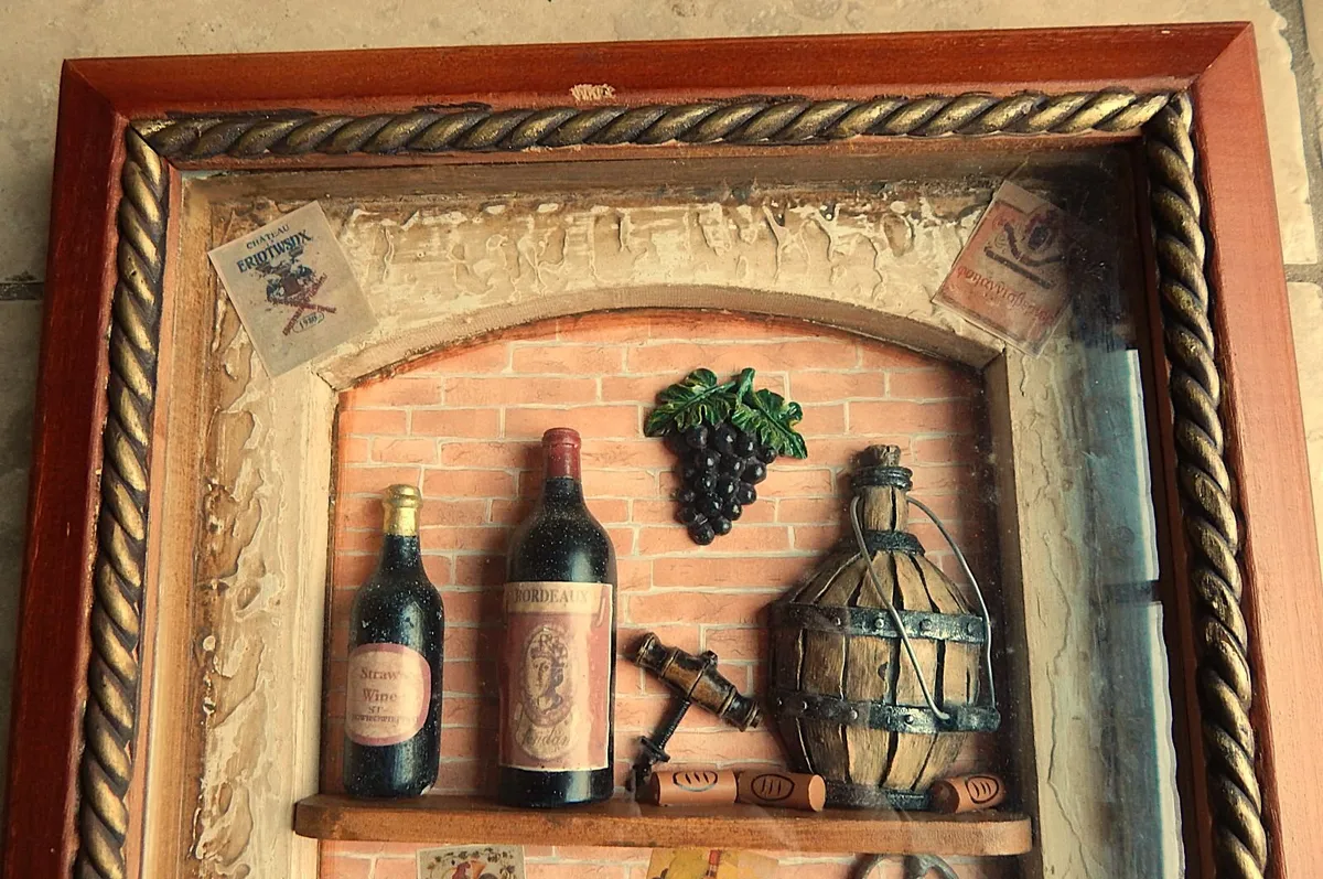 Shadow Box Diorama of Wine Cellar - Image 2