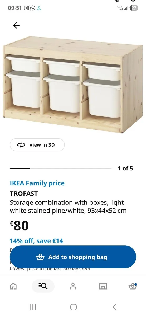 Trofast Ikea storage - Image 1