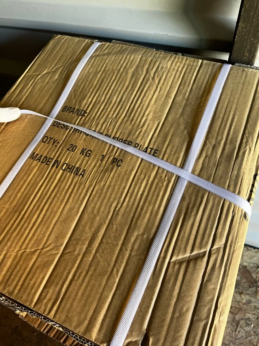 New: rubber Olympic tri grip weight plates - Image 2