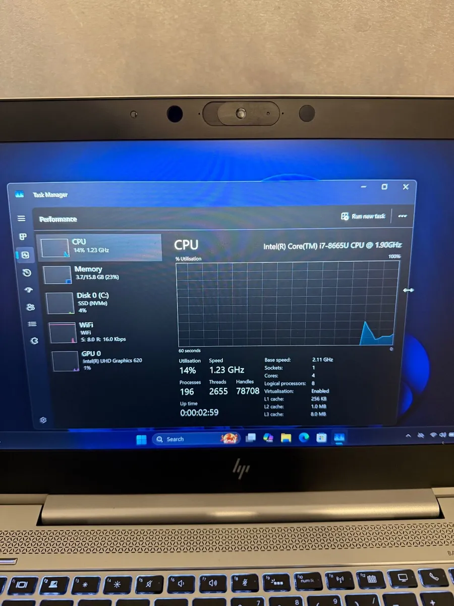 HP EliteBook 830 G6 Laptop i7/16GB/512SSD/FHD - Image 3