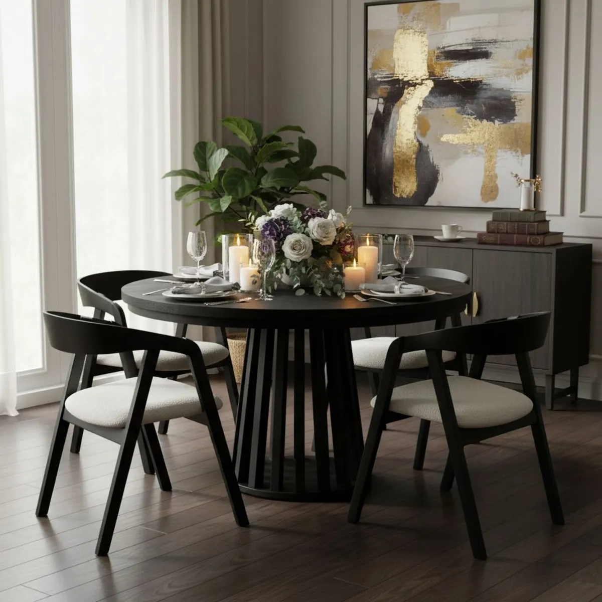 Tovo Extandable Table Black or White 100-180cm - Image 4