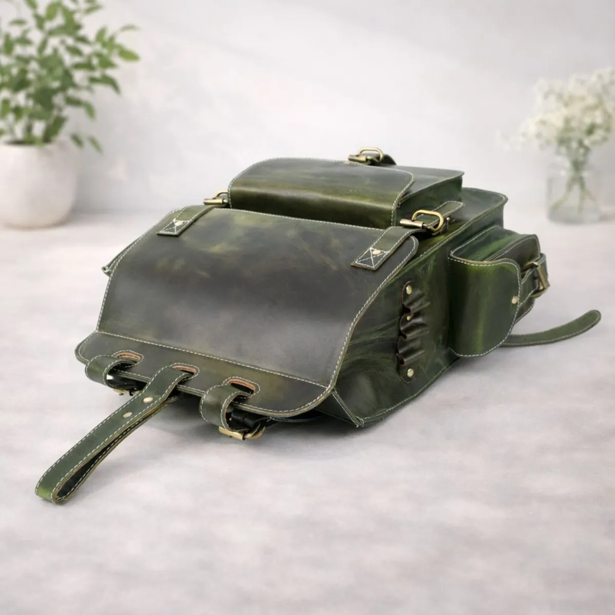 Genuine Leather Backpack School & Office Bag - Image 4