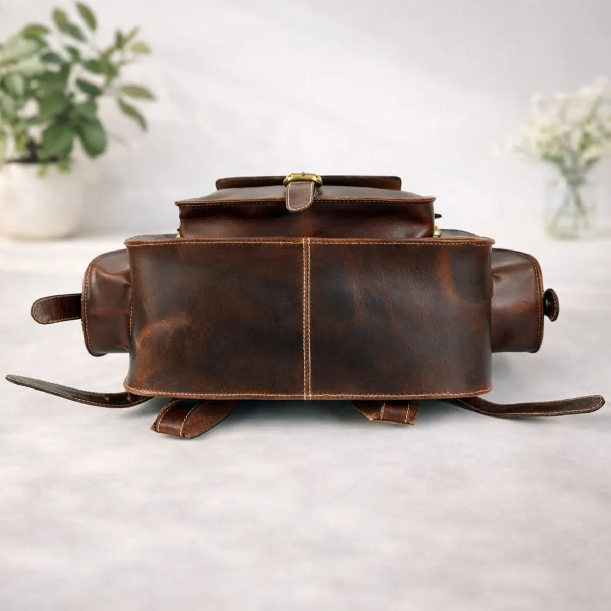 Genuine Leather Backpack School & Office Bag - Image 2