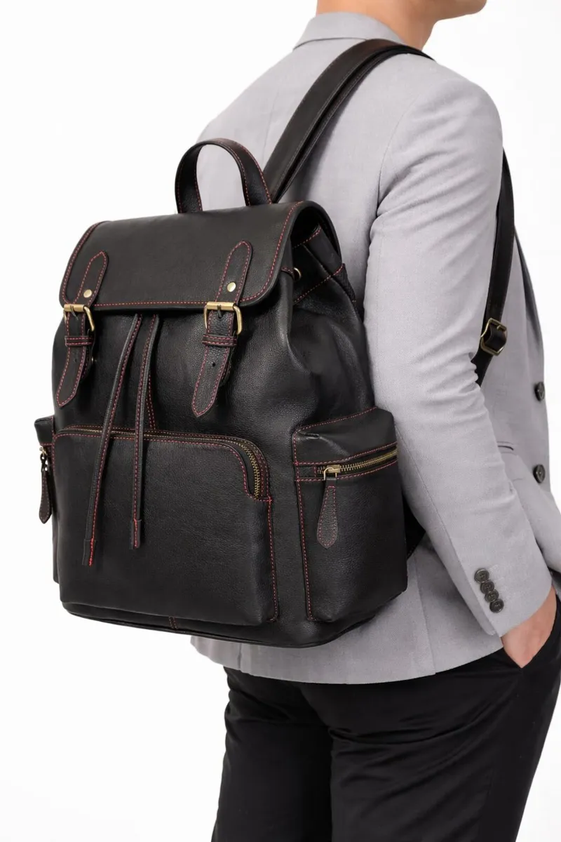 Genuine Leather Backpack School & Office Bag - Image 2