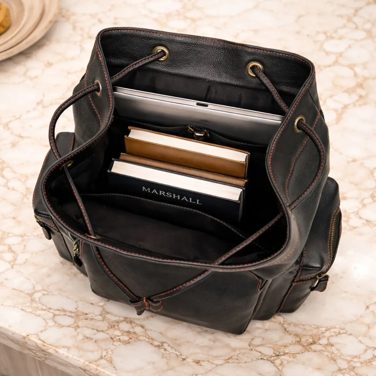 Genuine Leather Backpack School & Office Bag - Image 4